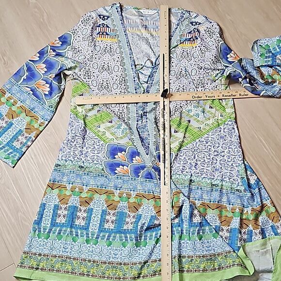 ZANZEA Spring Bohemian Printed Sundress Size LG EU44 F 12 - Picture 3 of 3